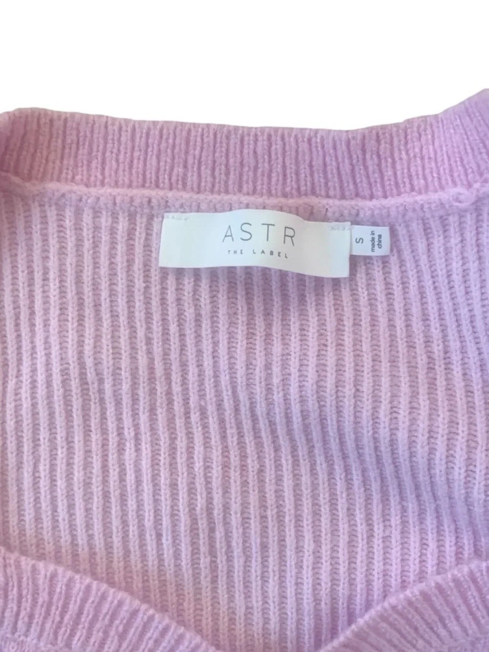 ASTR Pink Puff Sleeve Cardigan Jeweled Buttons Coquette Cottagecore Top S - Picture 5 of 5